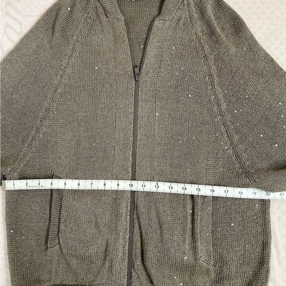 ☀️Brunello Cucinelli Knit Sequin Sweater mid-sleeve knit cardigan